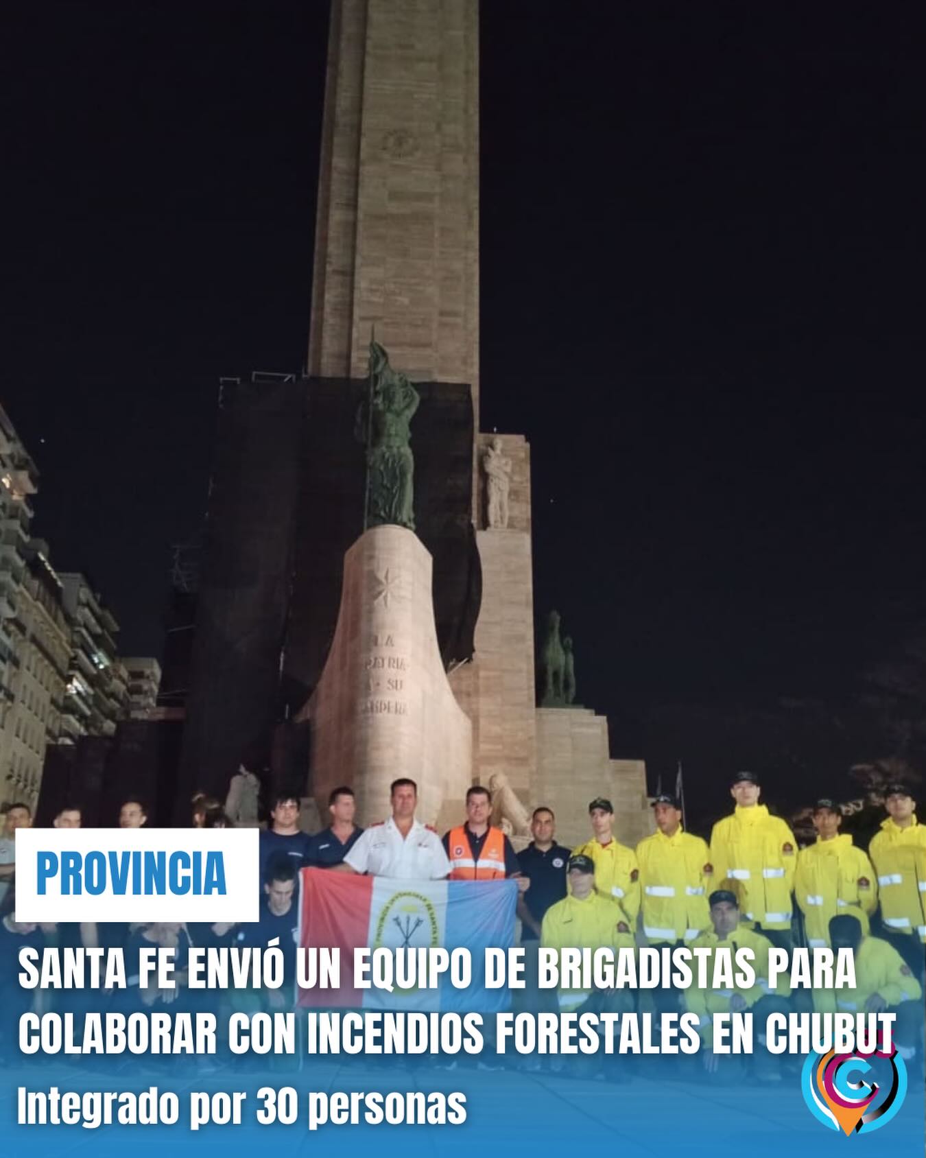 brigadistas santafesinos a Chubut 310226