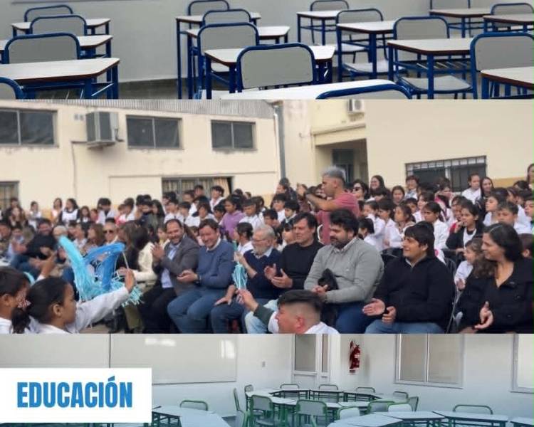 NUEVAS AULAS EN LA ESCUELA JUSTO JOSÉ DE URQUIZA - SAN JORGE