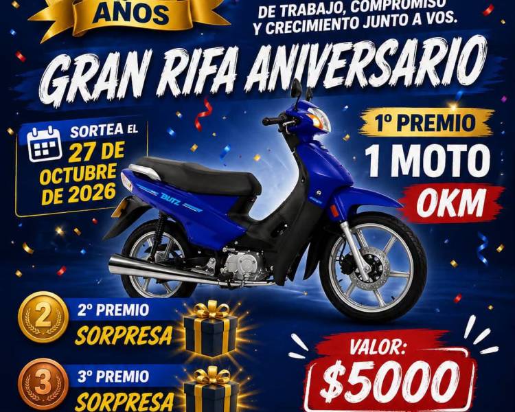 RIFA ANIVERSARIO COTAD 2026